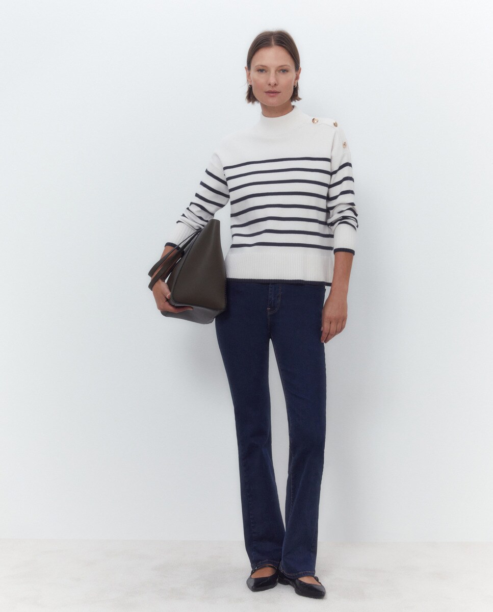 Pull en maille à motif