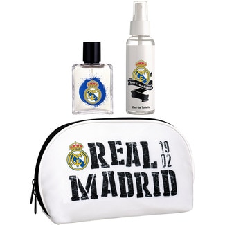 Real Madrid neceser con eau de toilette infantil masculina spray 50 ml + eau de toilette corporal spray 100 ml - Air Val