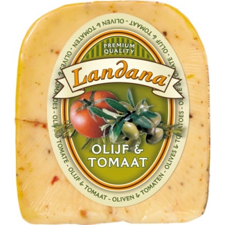 Queijo Gouda com Tomate e Azeitonas unidade 200 g - Landana