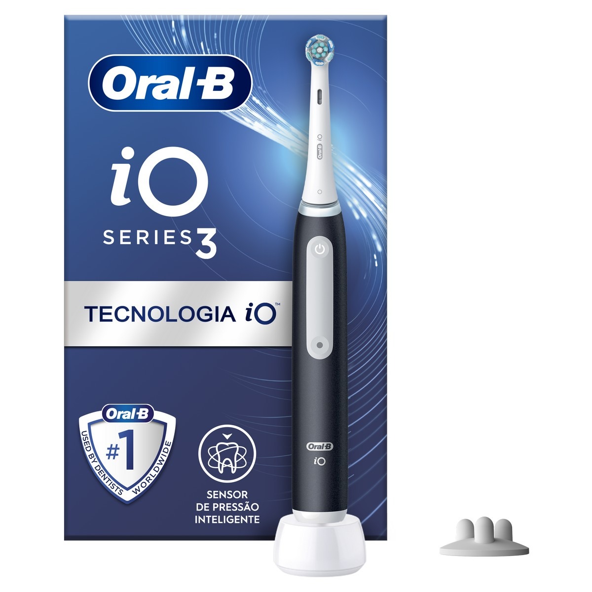 Imagem 0 de Escova de Dentes Elétrica Oral-B Braun iO Serie 3 - 1 Unidade - Preto