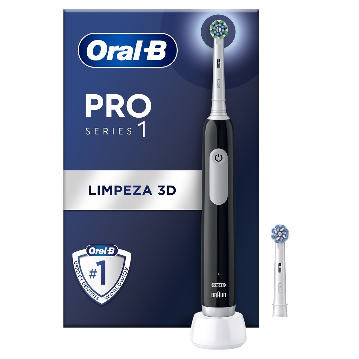 Escova de Dentes Elétrica Oral-B Braun Pro Serie 1 - 1 Unidade - Preto Preto-1