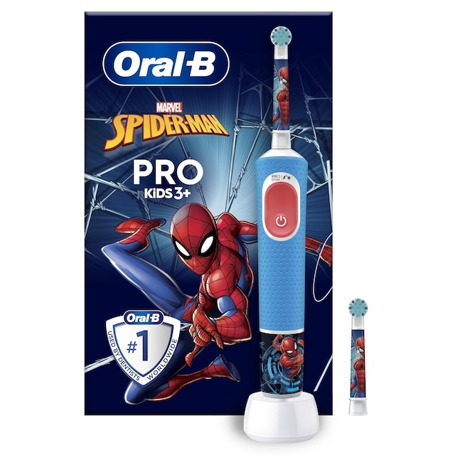 Imagem 0 de Escova de Dentes Elétrica Oral-B Braun Pro Kids Spider Man - 1 Unidade - Azul