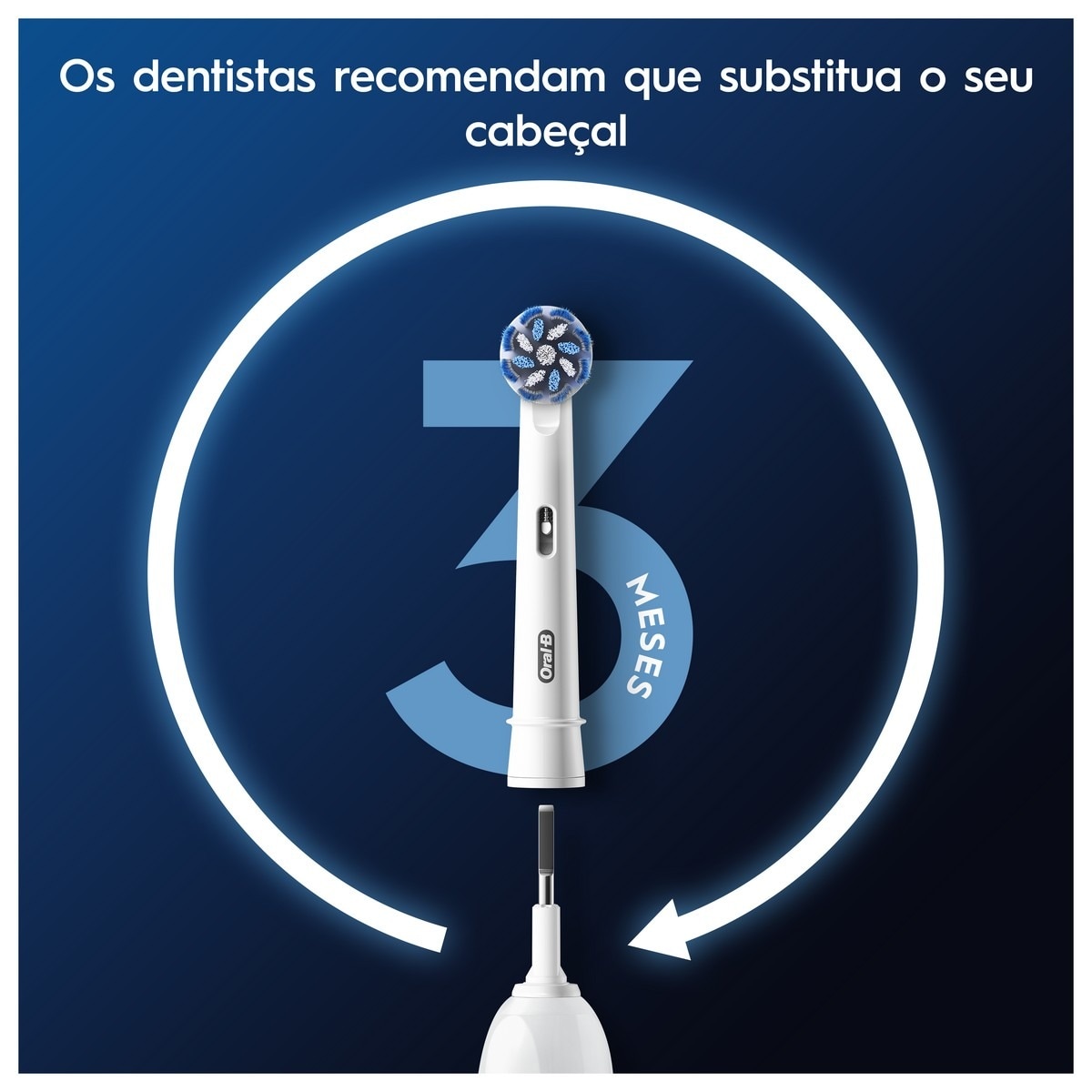 Recargas Escova de Dentes Elétrica Oral-B Braun Pro Sensitive Clean - 3 Unidades - Branco Branco-5