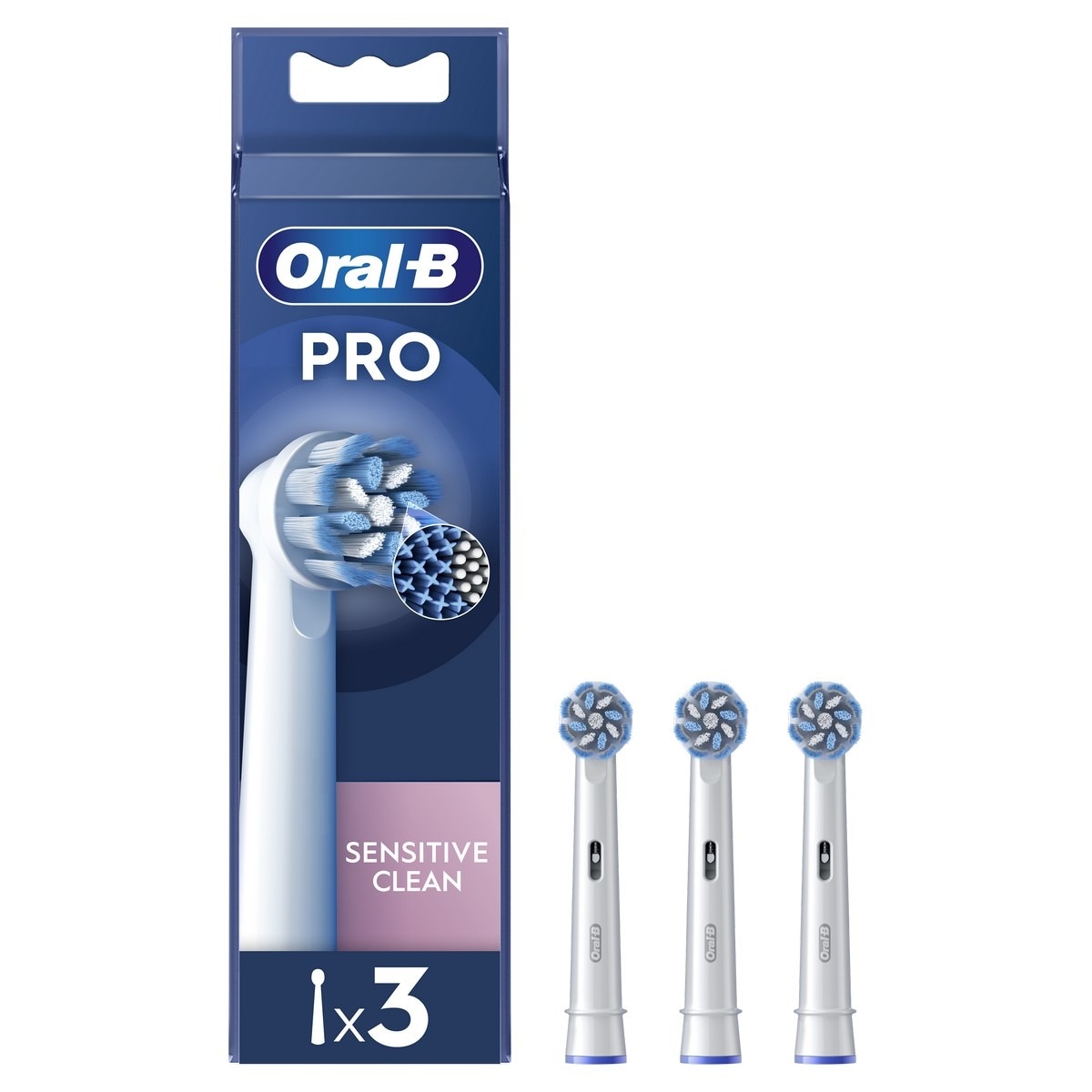 Recargas Escova de Dentes Elétrica Oral-B Braun Pro Sensitive Clean - 3 Unidades - Branco Branco-1