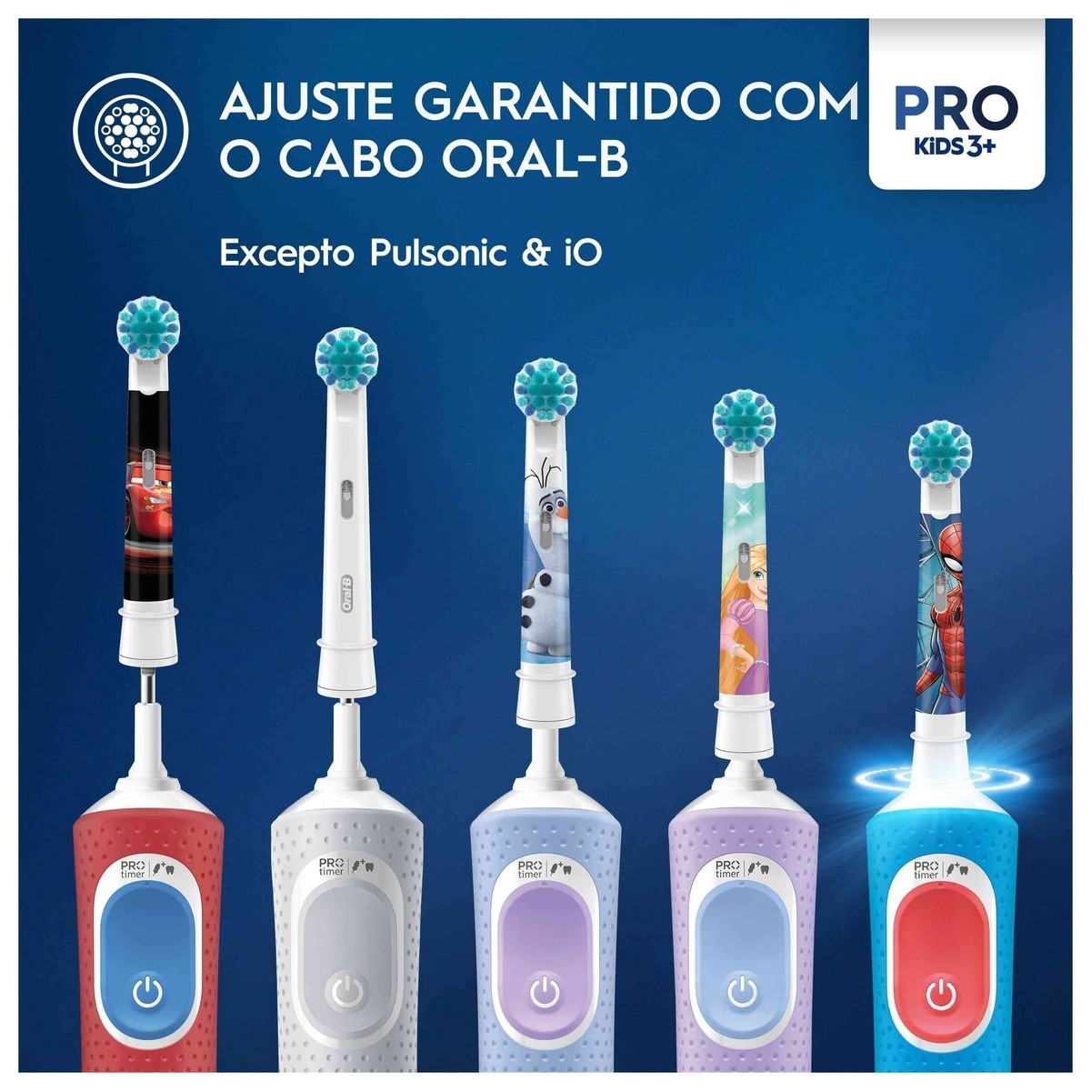 Recargas Escova de Dentes Elétrica Oral-B Braun Pro Kids Star Wars - 4 Unidades - Branco Branco-6