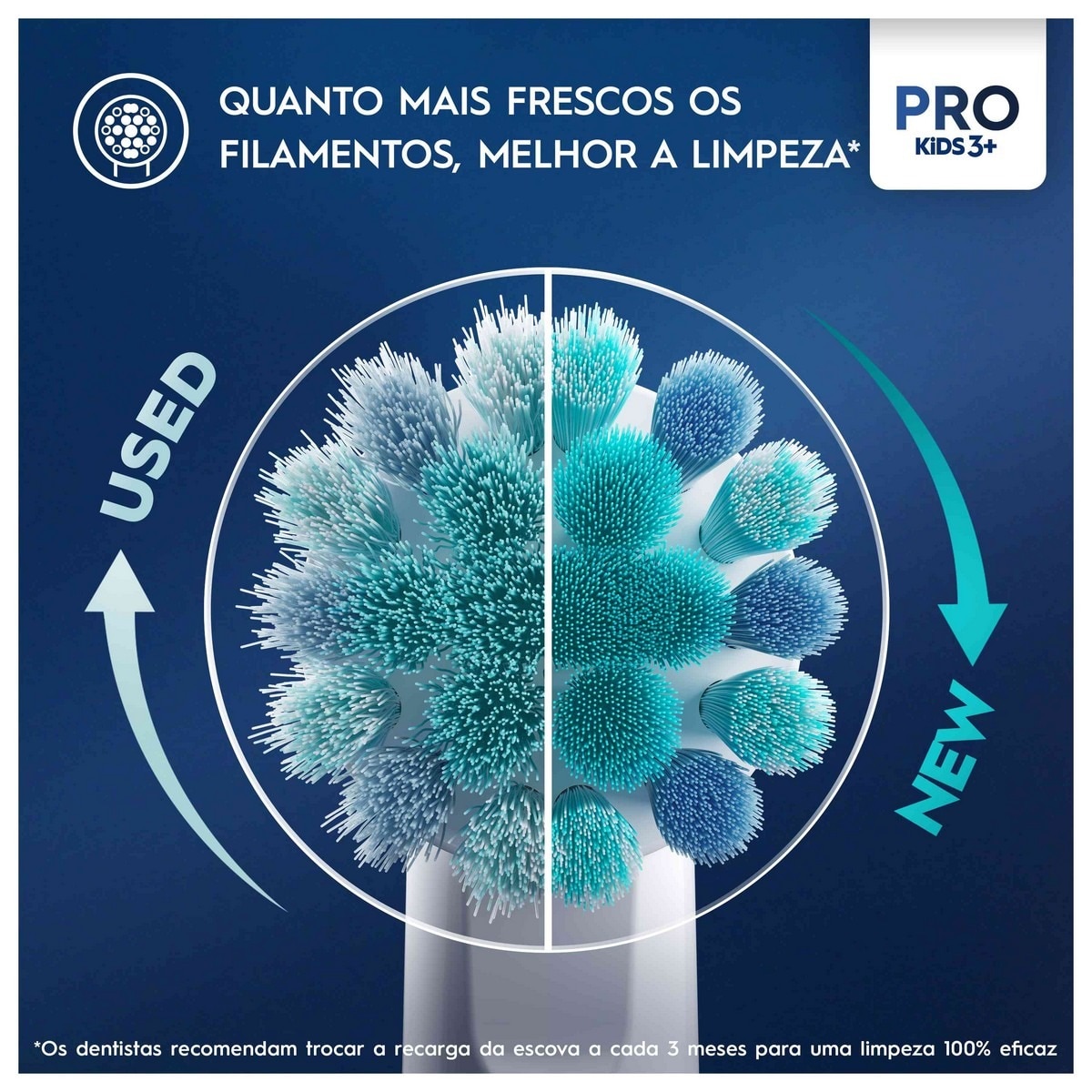 Recargas Escova de Dentes Elétrica Oral-B Braun Pro Kids Star Wars - 4 Unidades - Branco Branco-5