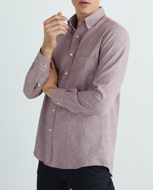 Imagen 0 de Camisa casual cuadros manga larga