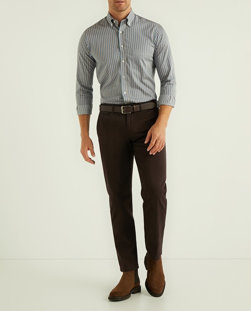 Imagen 0 de Camisa de hombre classic de rayas multicolor