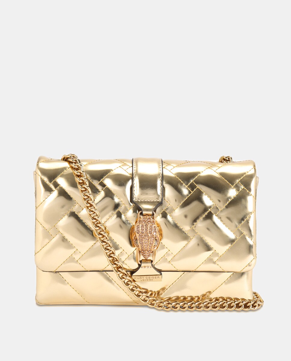 Sac à bandoulière moyen Hampton métallisé avec applique