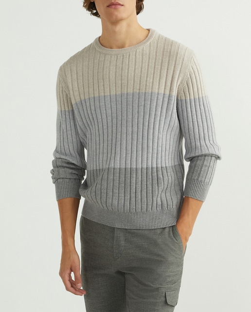 Imagen 0 de Jersey de hombre con cuello redondo rayas