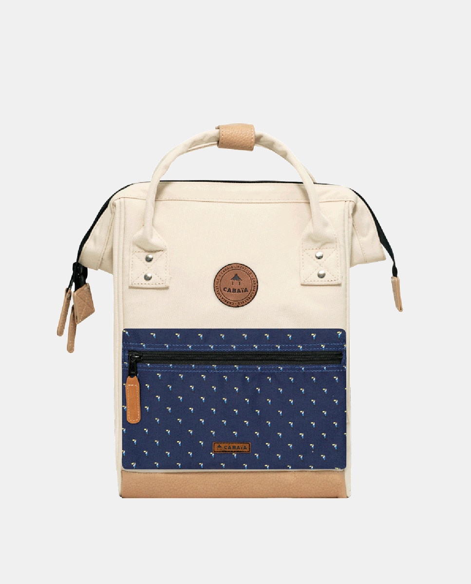 Sac à dos crème Adventurer Cap Town Small en polyester recyclé déperlant