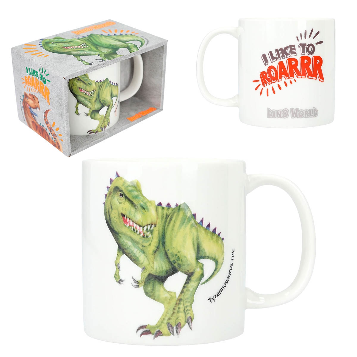 Taza con relieve T-REX Dino World 1
