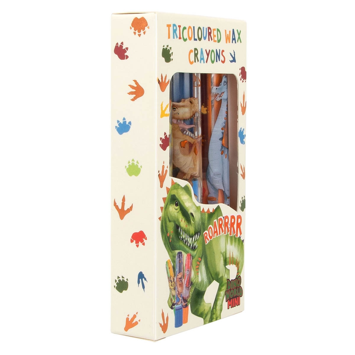 Set de ceras tricolor Dino World 3