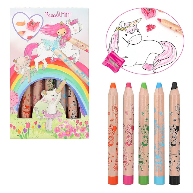 Imagem 0 de Lápis de colorir e afia-lápis Princesa Mimi