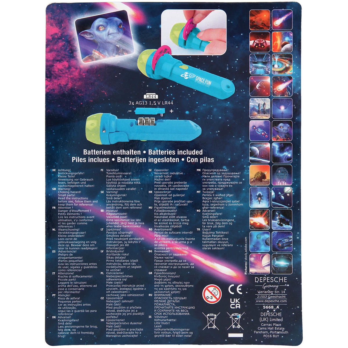 Lanterna com efeitos de imagem Monster Cars 5