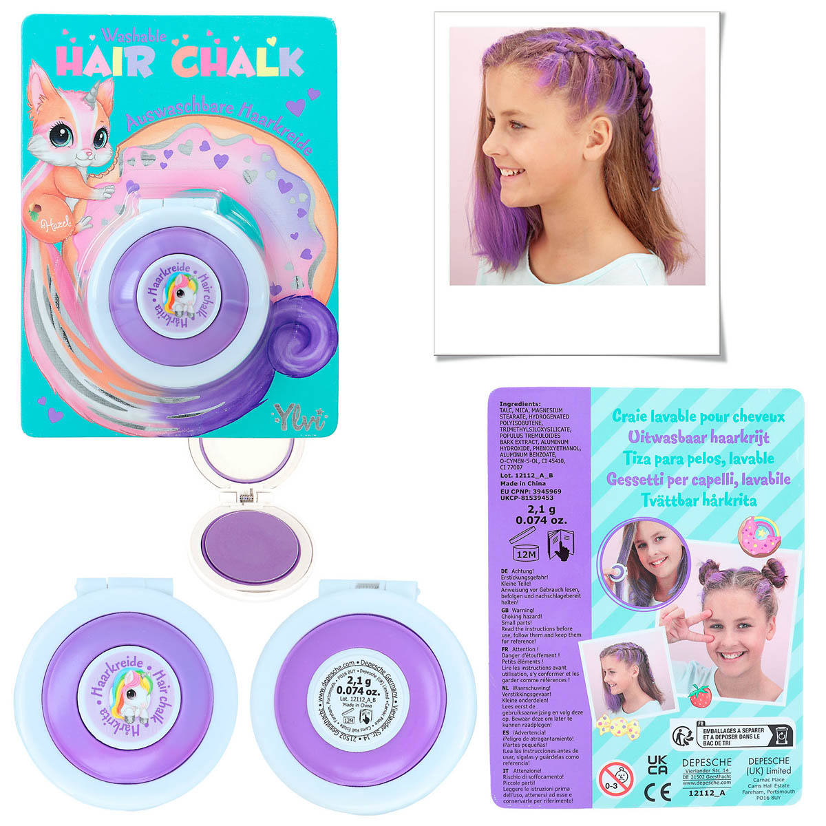 Giz para cabelo Ylvi 3