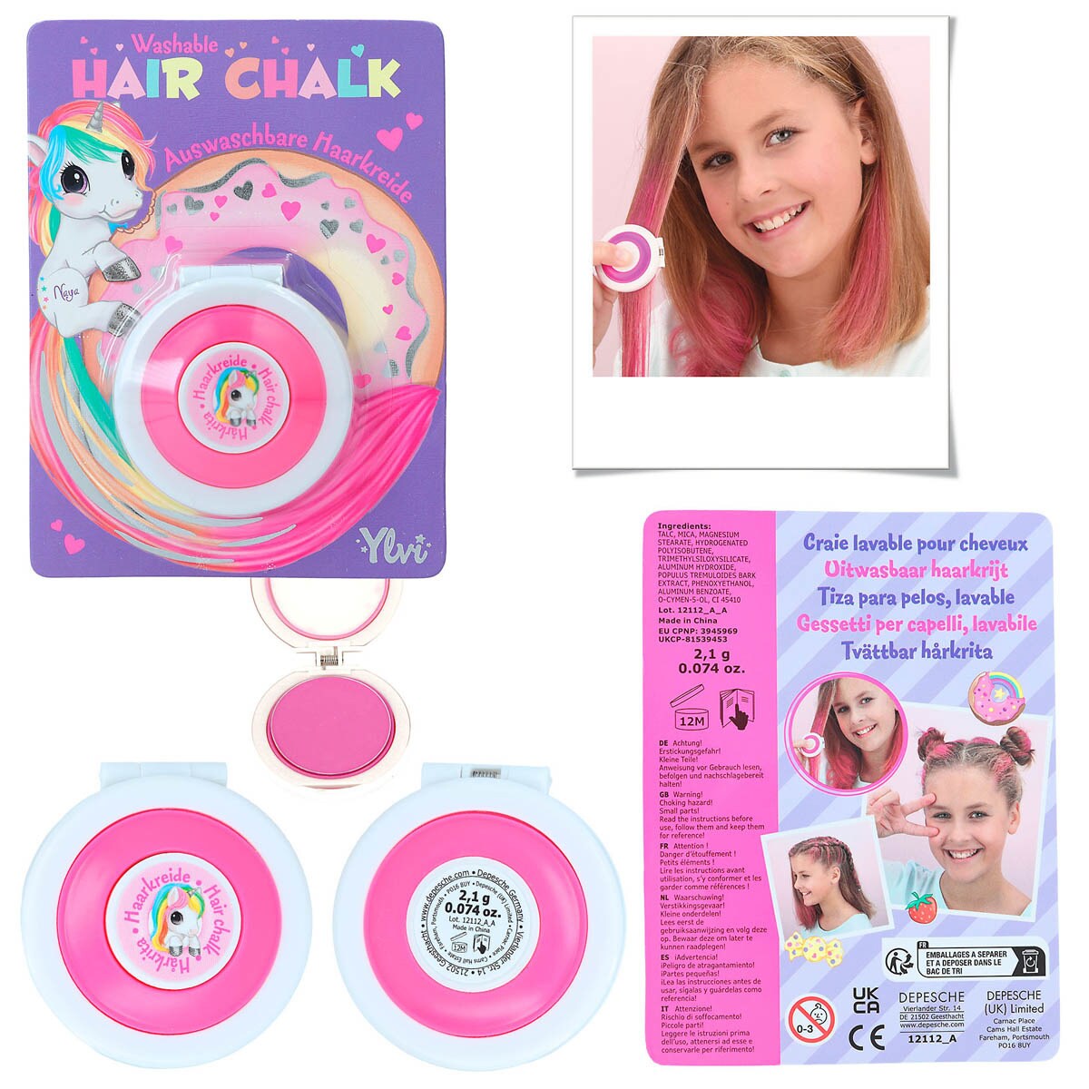 Giz para cabelo Ylvi 5