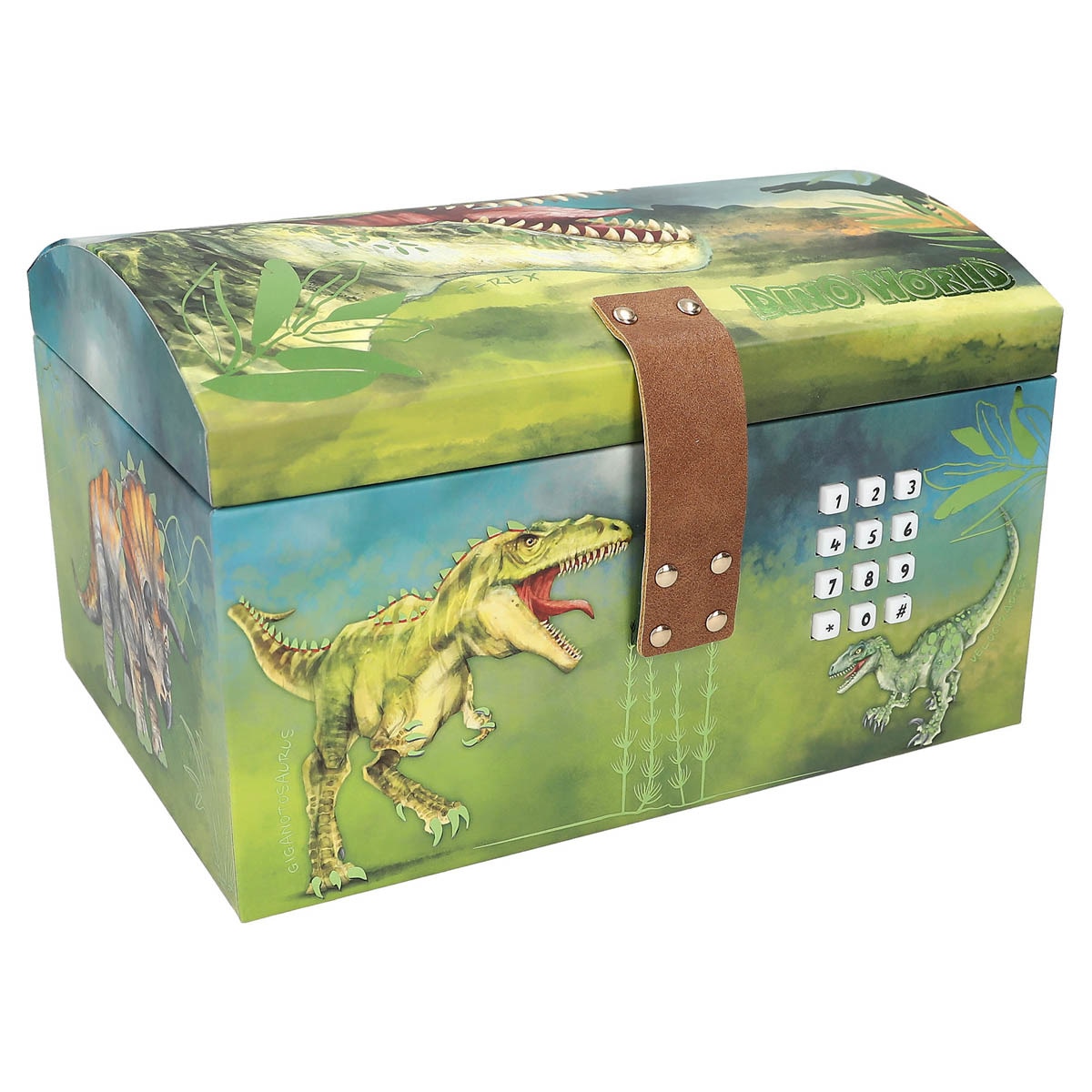 Cofre del tesoro con código Dino World 2