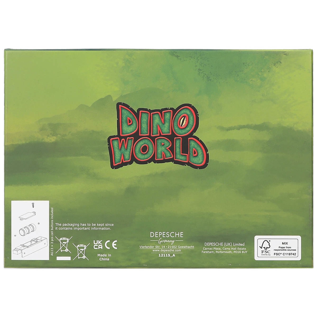 Cofre del tesoro con código Dino World 7