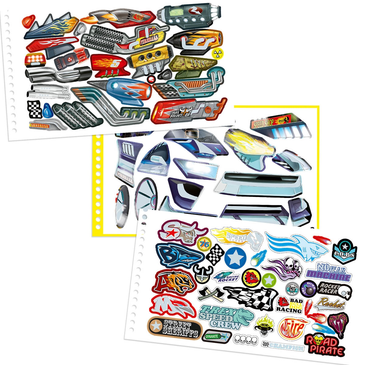 Cuaderno colorear Monster Cars 3