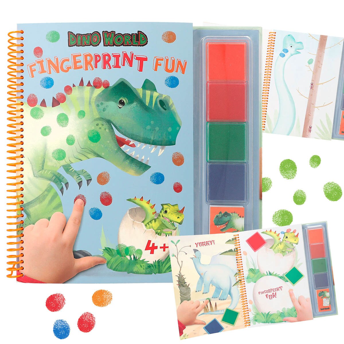 Pinta con los dedos Dino World 1