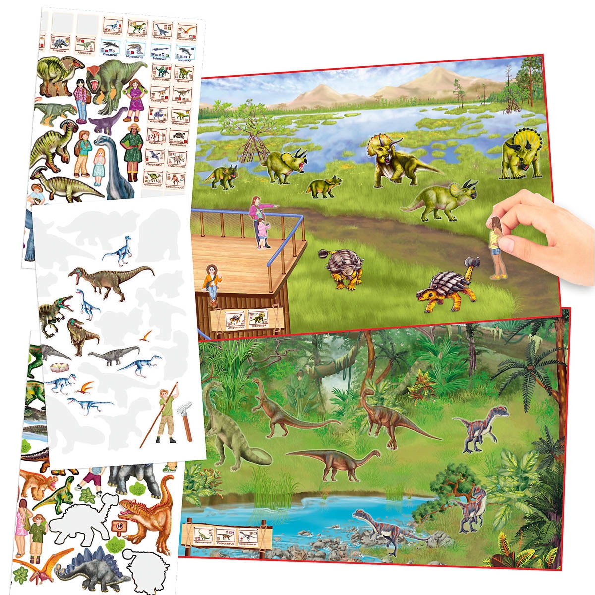 Cuaderno crea tu Dino Zoo Dino World 3