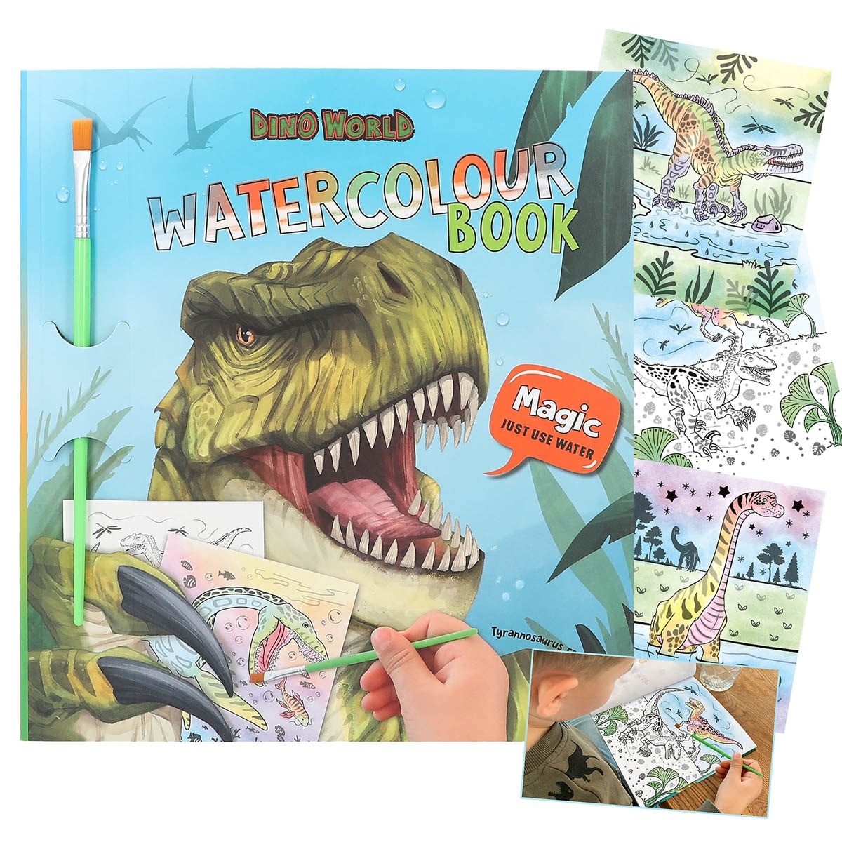 Imagen 0 de Libro de acuarelas Dino World