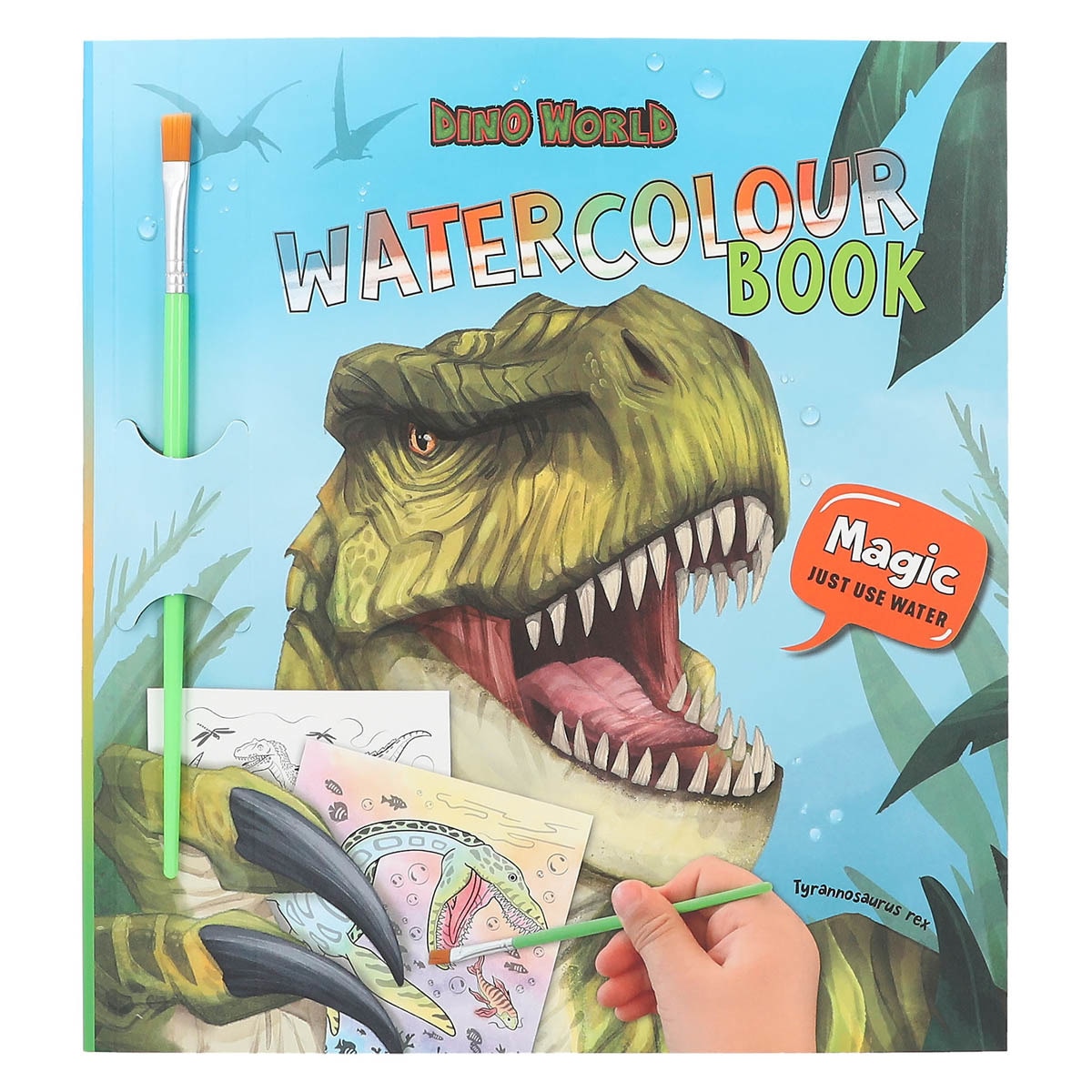 Libro de acuarelas Dino World 2