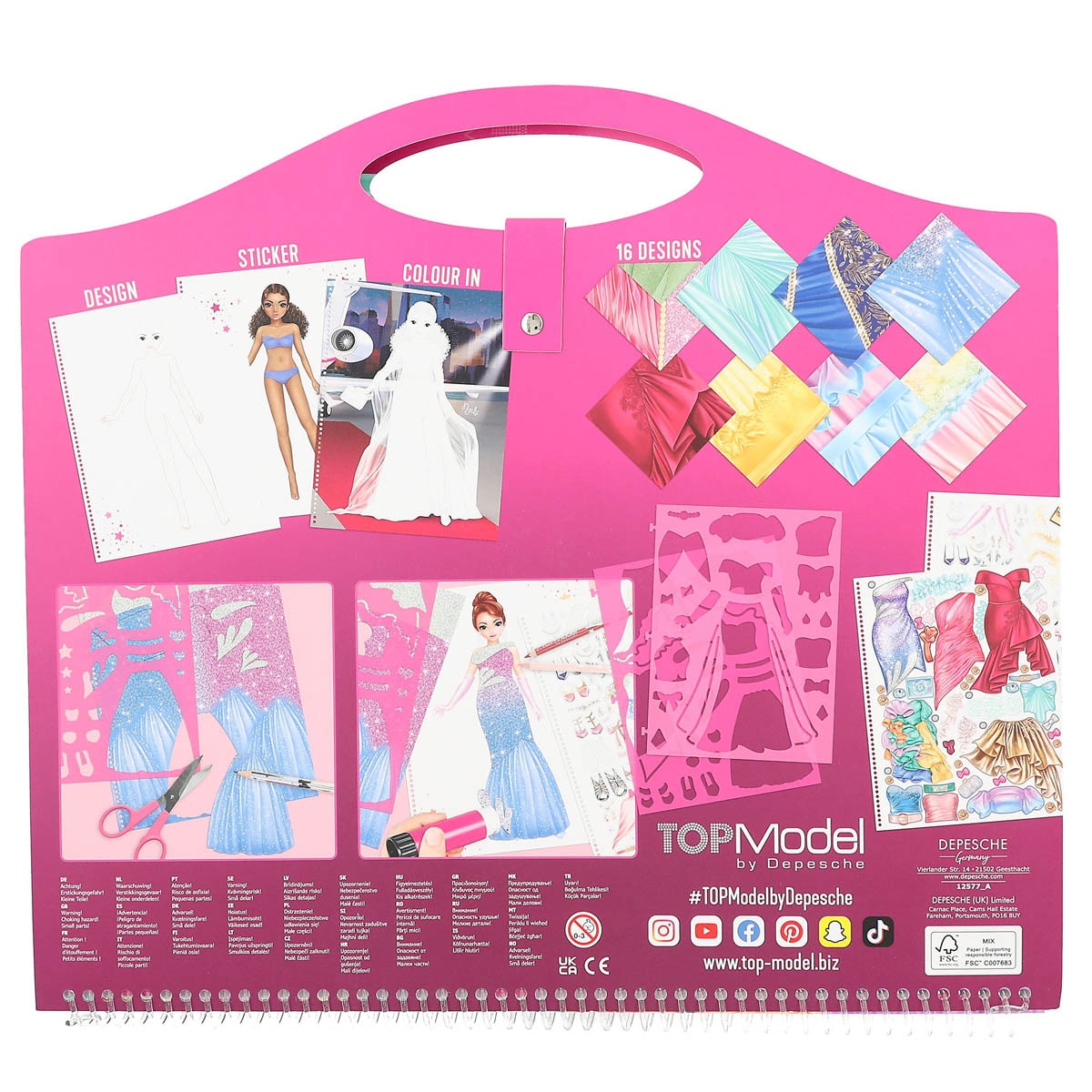 Cuaderno para colorear glamour TOPModel 7