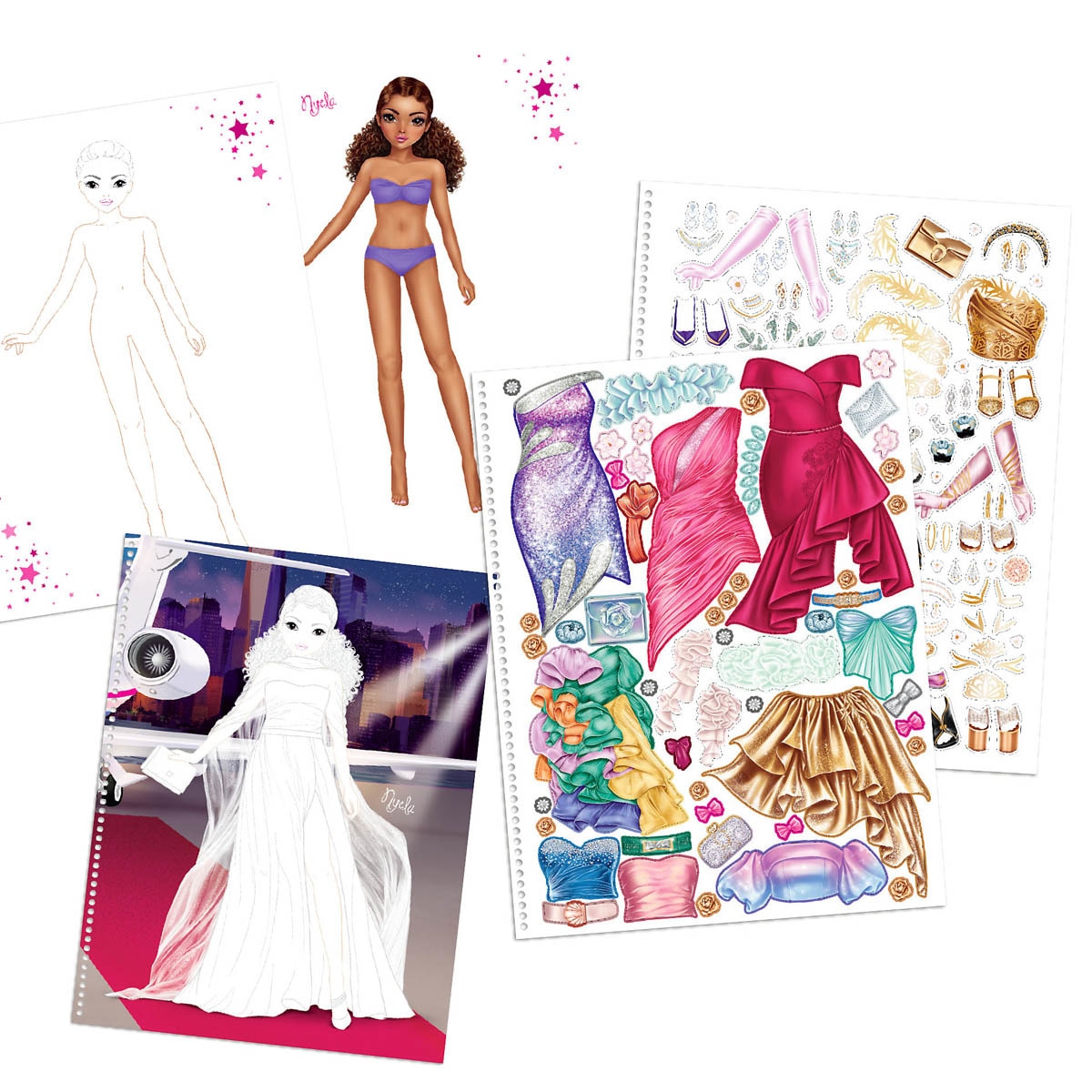 Cuaderno para colorear glamour TOPModel 4