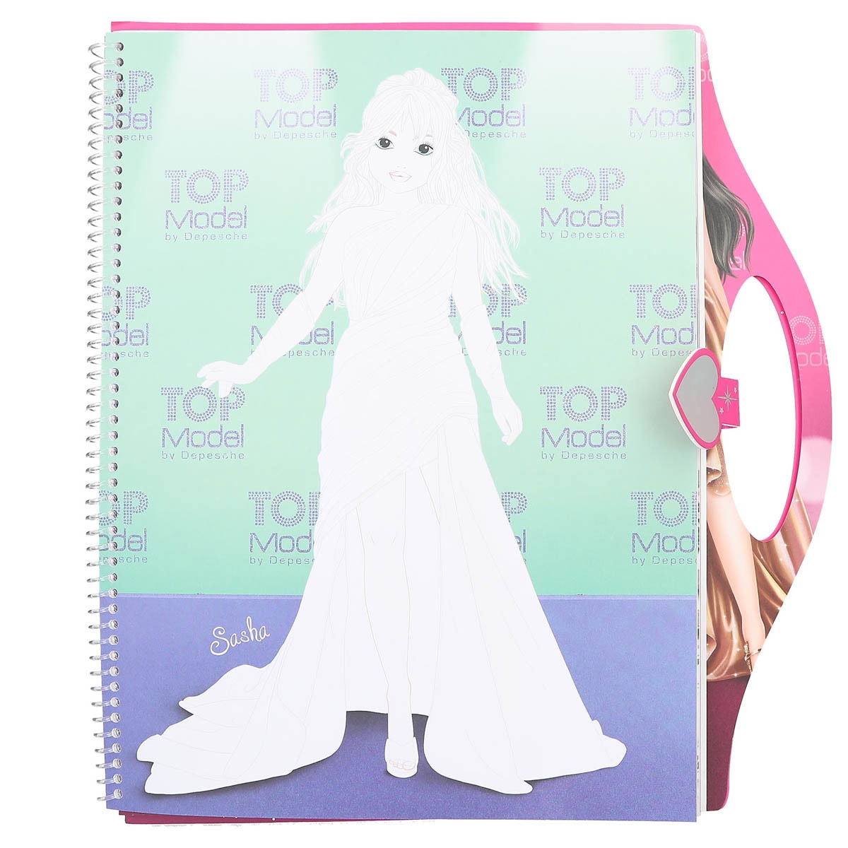 Cuaderno para colorear glamour TOPModel 3