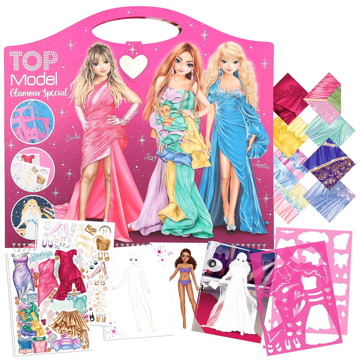 Cuaderno para colorear glamour TOPModel 1