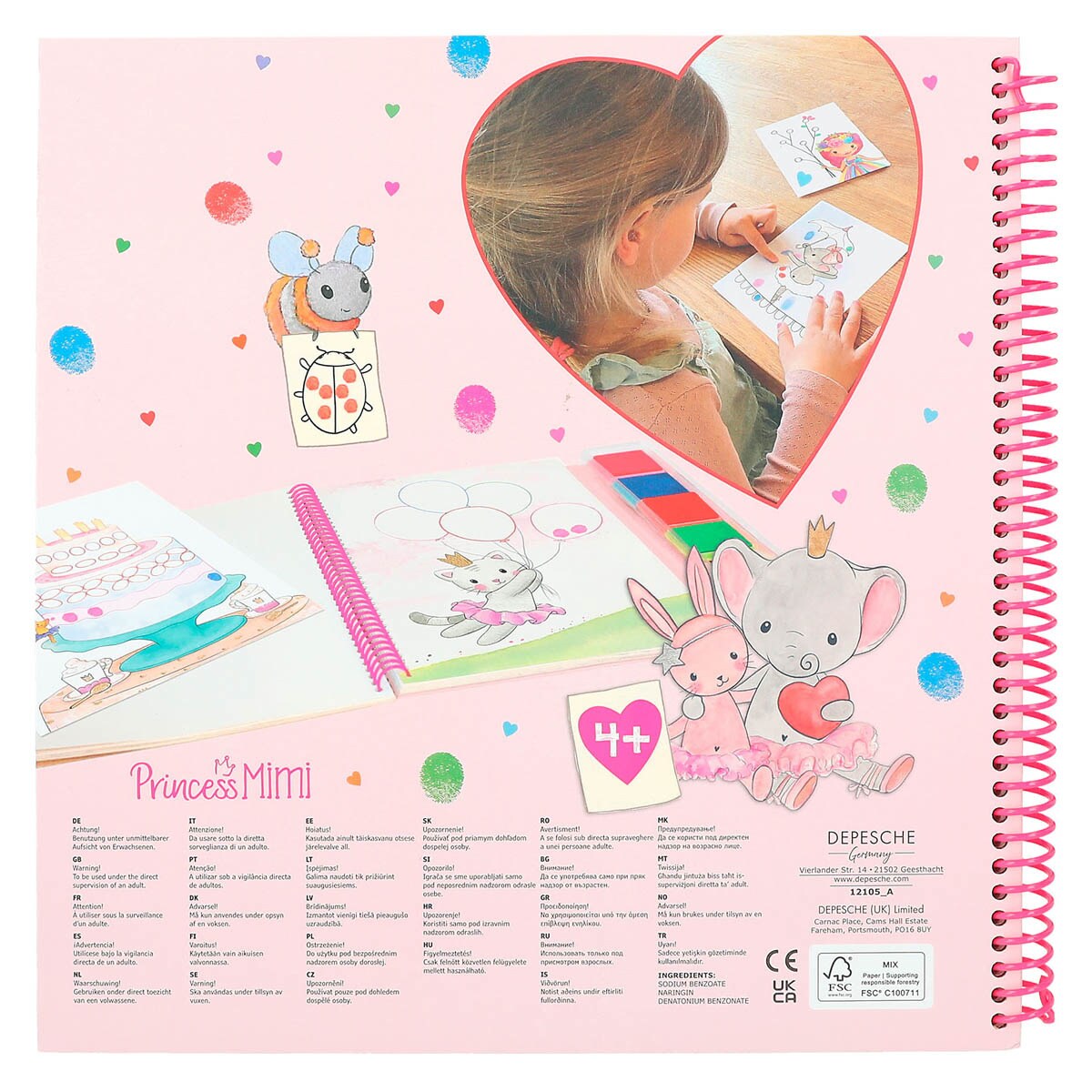 Pintura com os dedos da Princesa Mimi 6