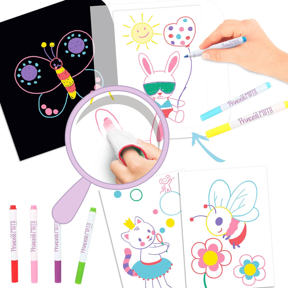 Libro para pintar y borrar Princess Mimi 6