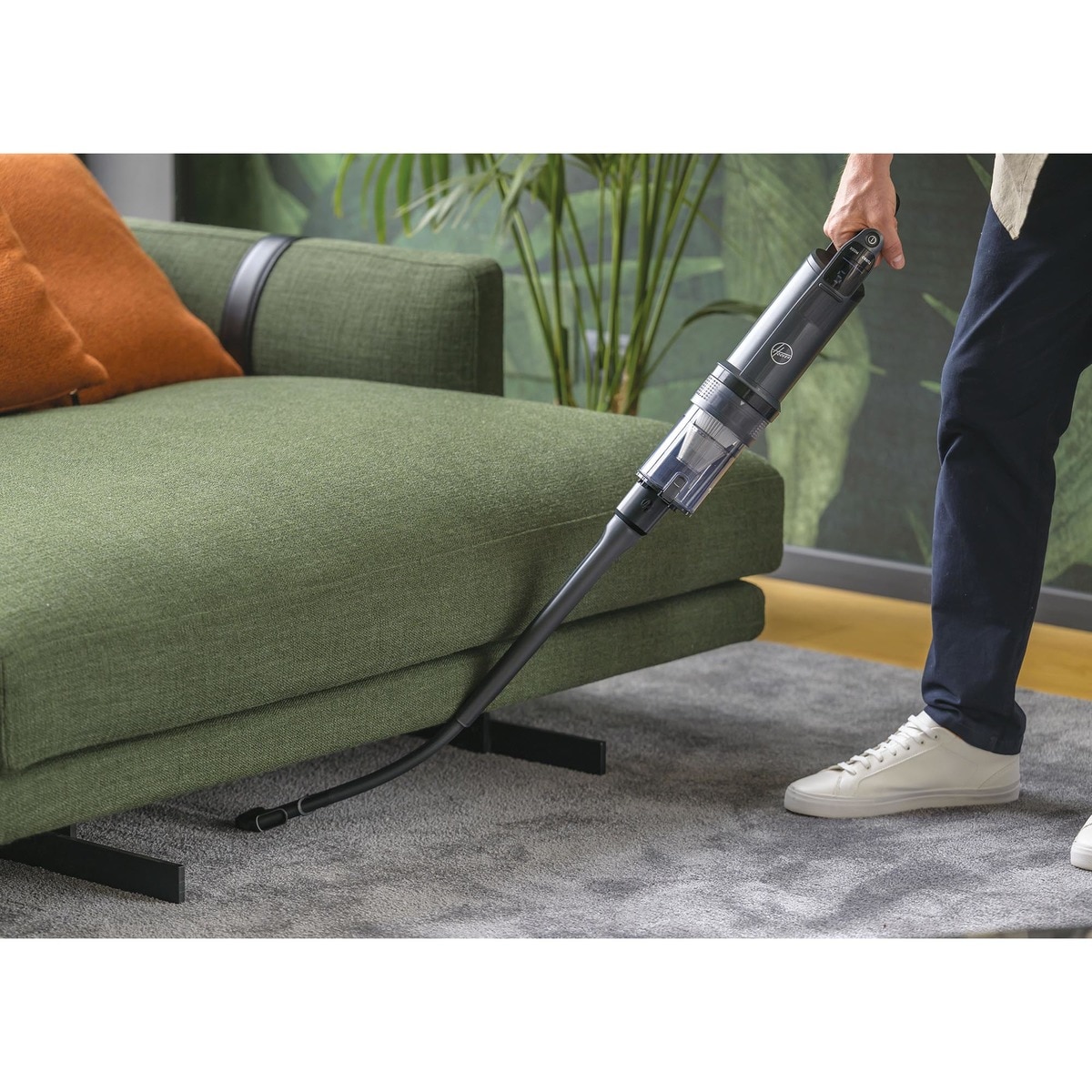 Aspirador de escoba recargable Hoover HFX cepillo con tecnología patentada CornerGenie™ 13