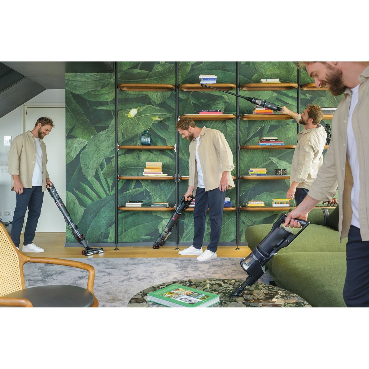 Aspirador de escoba recargable Hoover HFX cepillo con tecnología patentada CornerGenie™ 12