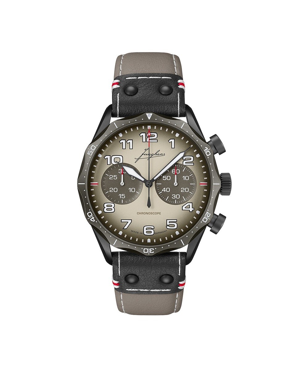 Relógio Meister Pilot Chronoscope Desert em Aço 1