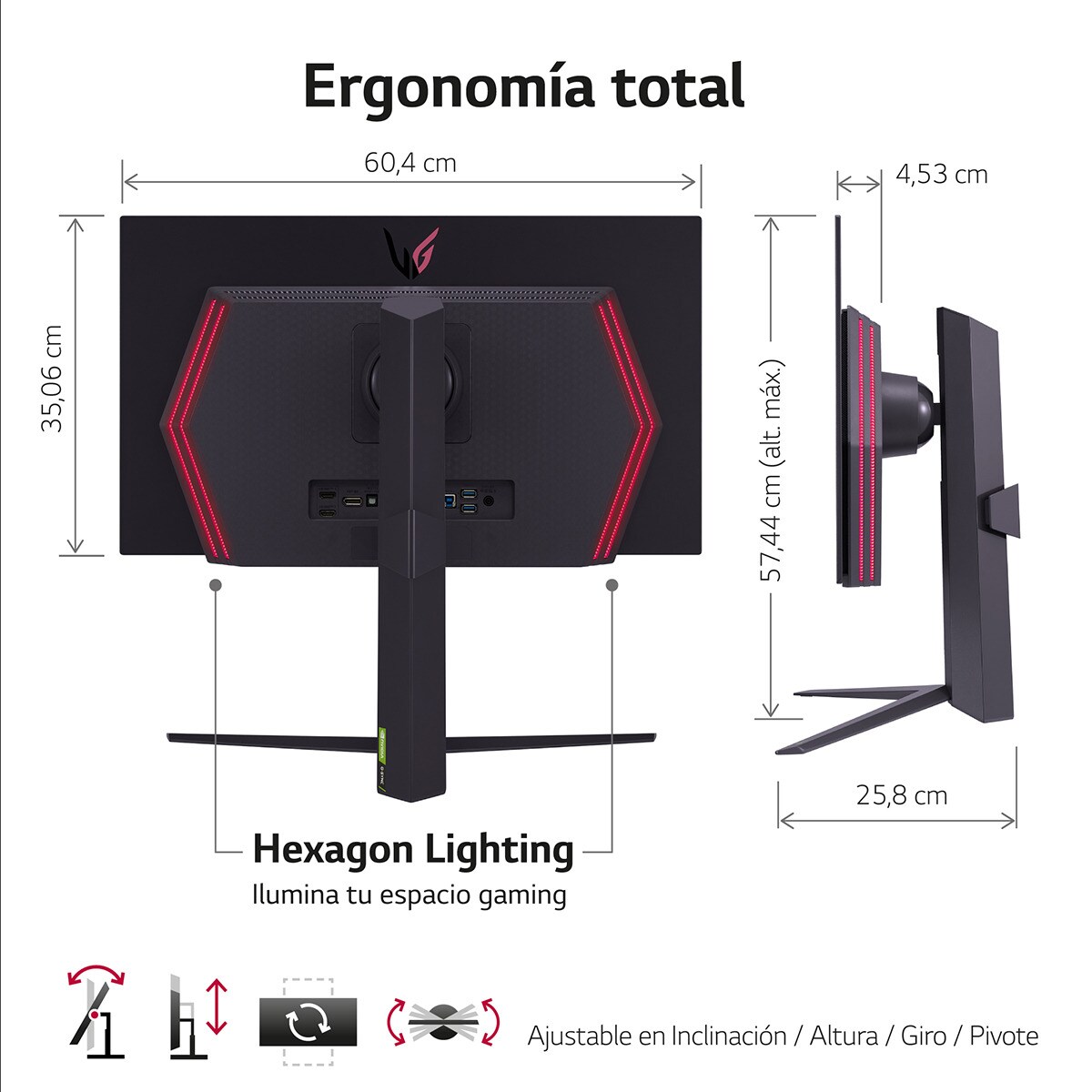 Monitor PC Gaming 67,3 cm (26,5") LG UltraGear 27GR95QB, 240 Hz, QHD