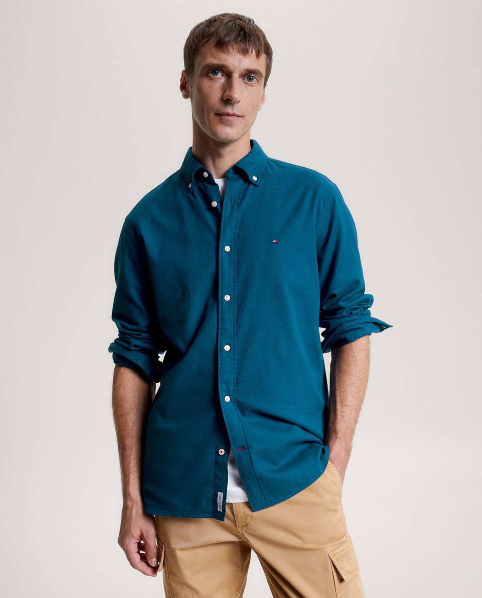 Chemise en twill slim fit