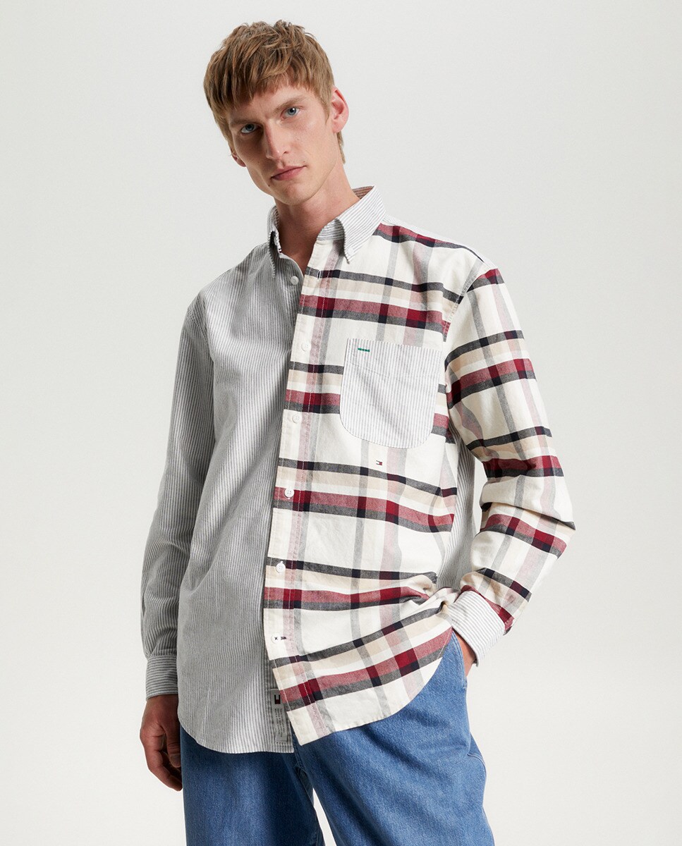 Chemise casual fit à manches longues