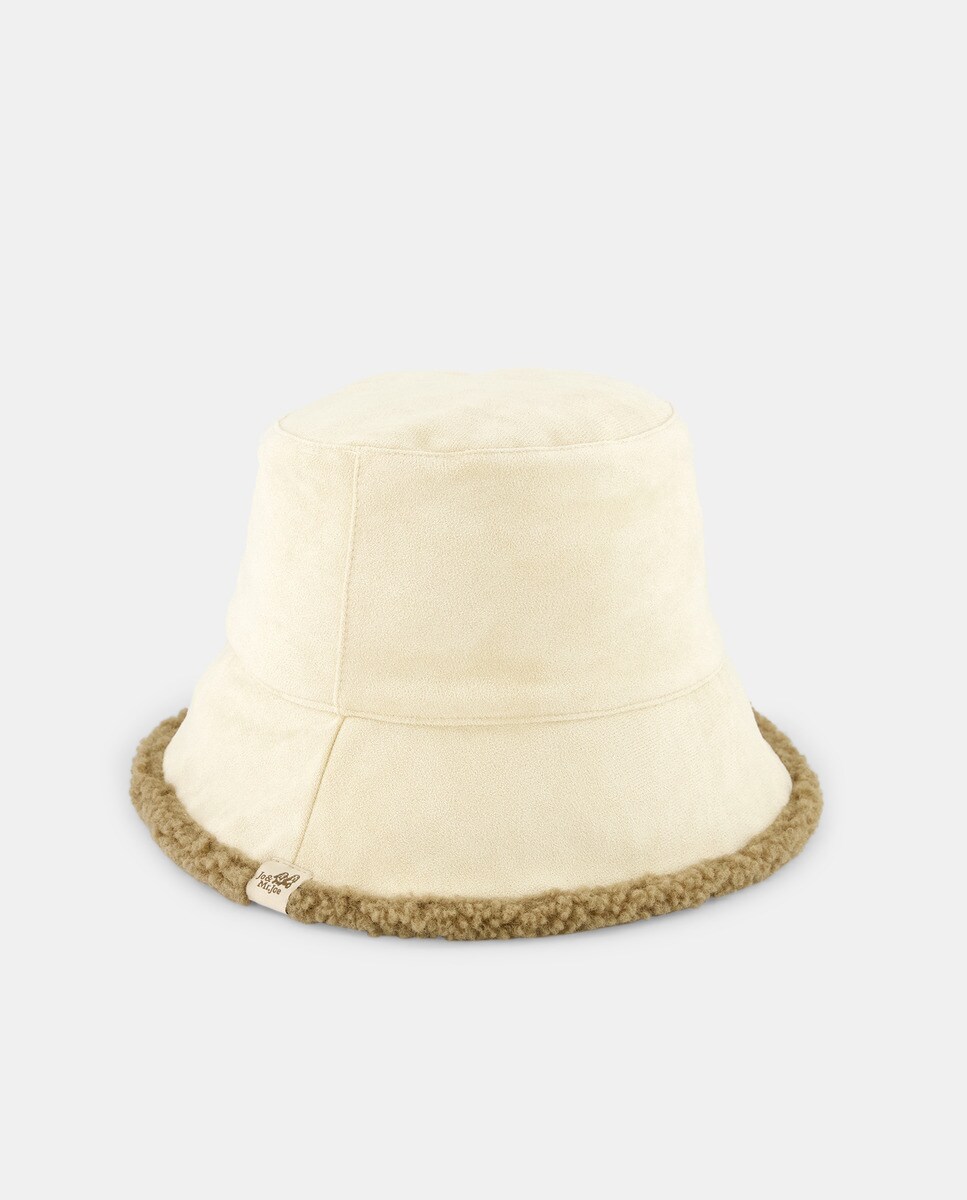 Bucket réversible avec sherpa gris