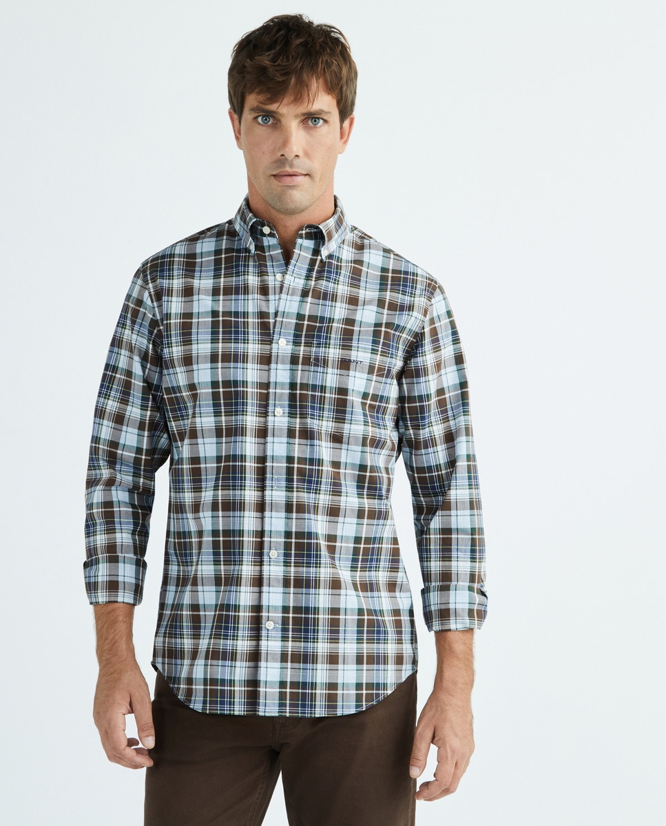 Chemises coupe regular à carreaux