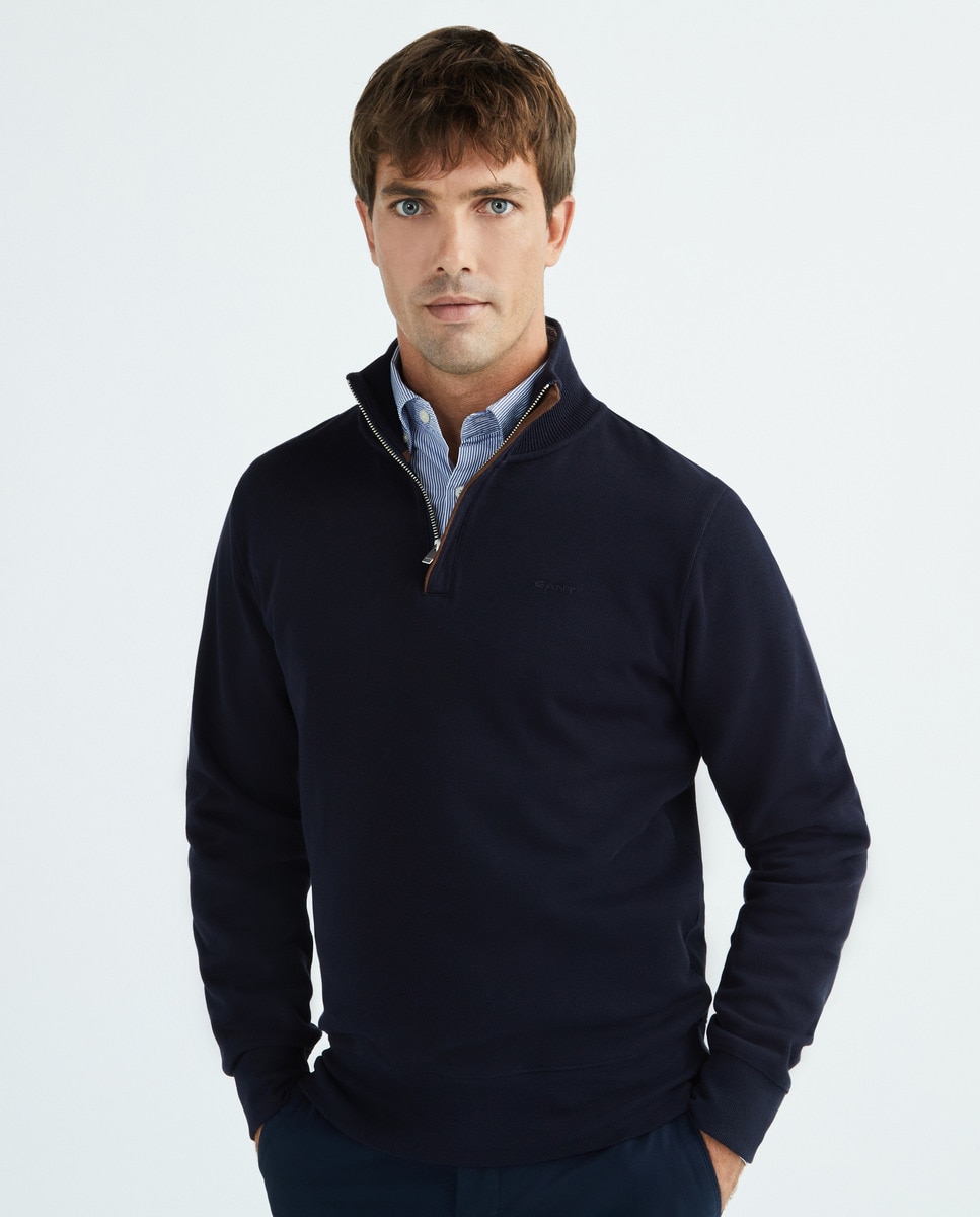 Pull à col zippé