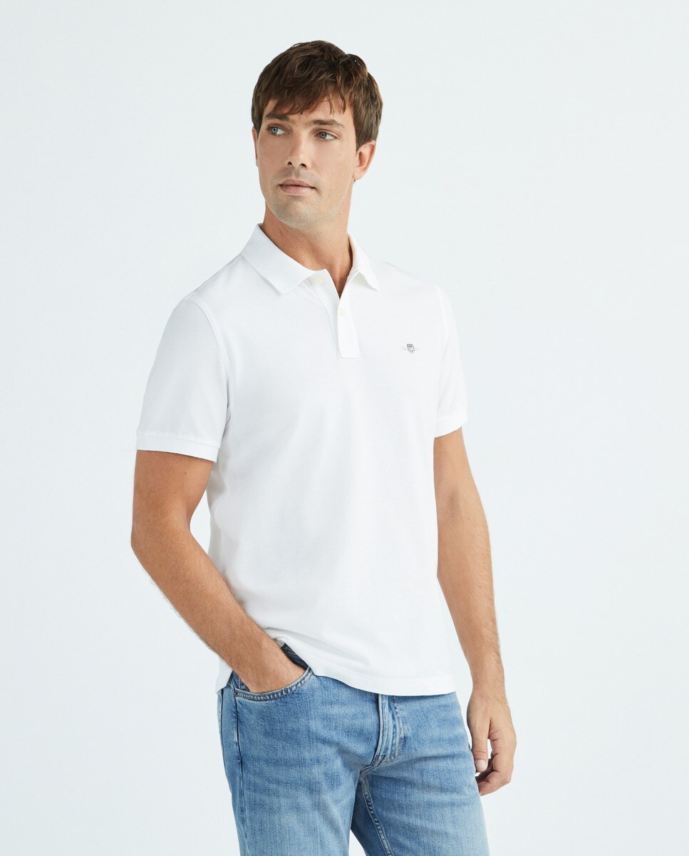 Polo en piqué manches courtes