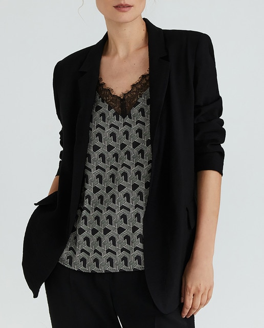 Imagen 0 de Blazer de mujer lisa sin botón