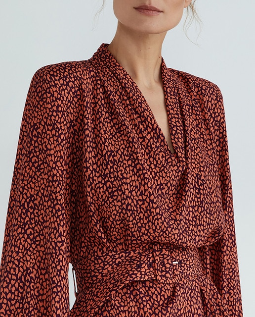 Imagen 0 de Vestido con cuello drapeado