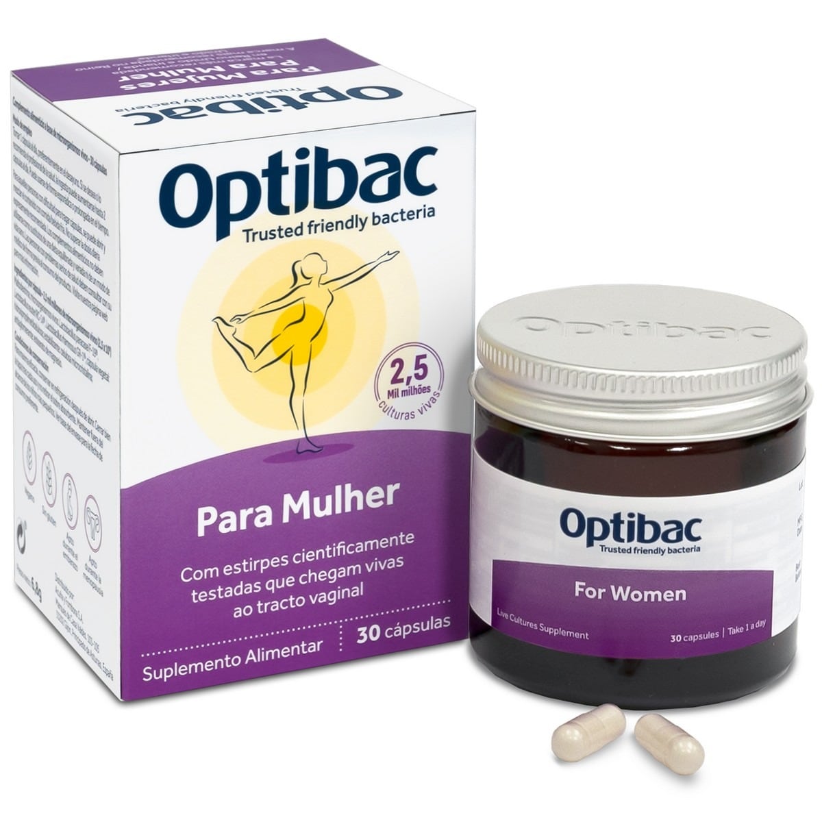Suplemento Alimentar Probióticos Para Mulher - 30 Cápsulas 1