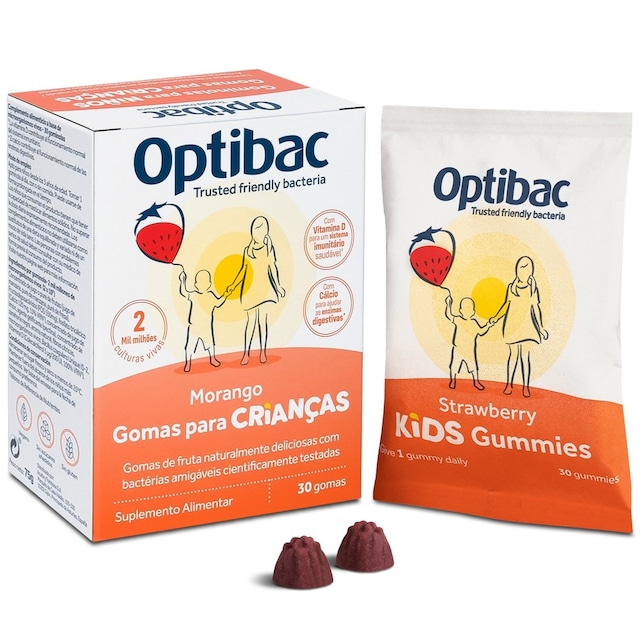 Imagem 0 de Suplemento Alimentar Probióticos Para Crianças Sabor Morango - 30 Gomas