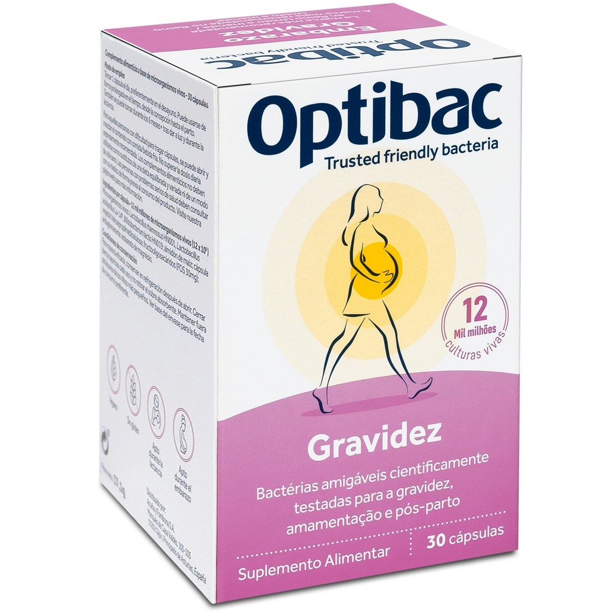 Suplemento Alimentar Probióticos Gravidez - 30 Cápsulas 4