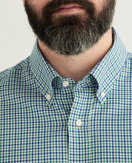 Imagen 0 de Camisa de hombre casual de cuadros tallas grandes